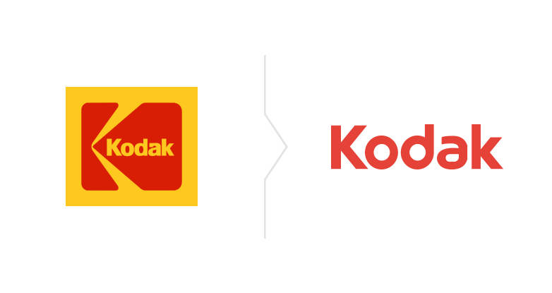 redesign logo Kodak - nowe i stare 